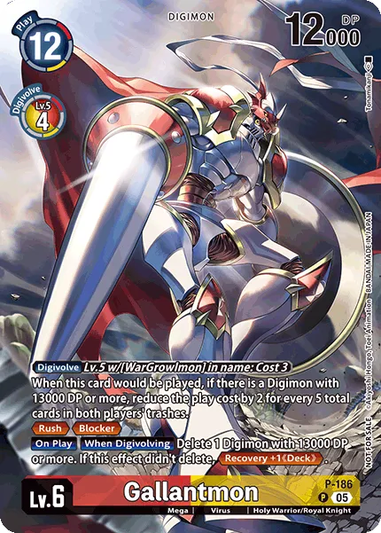 Gallantmon &mdash; Digimon Card Game card