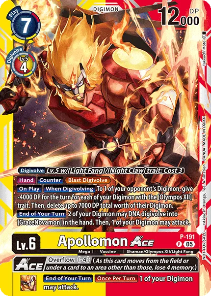 Apollomon ACE &mdash; Digimon Card Game card