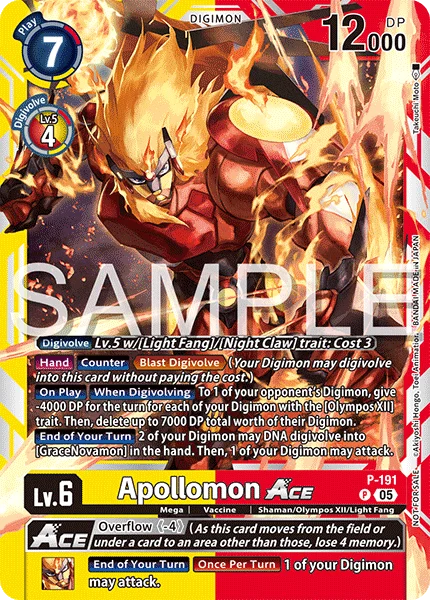 Apollomon ACE &mdash; Digimon Card Game card
