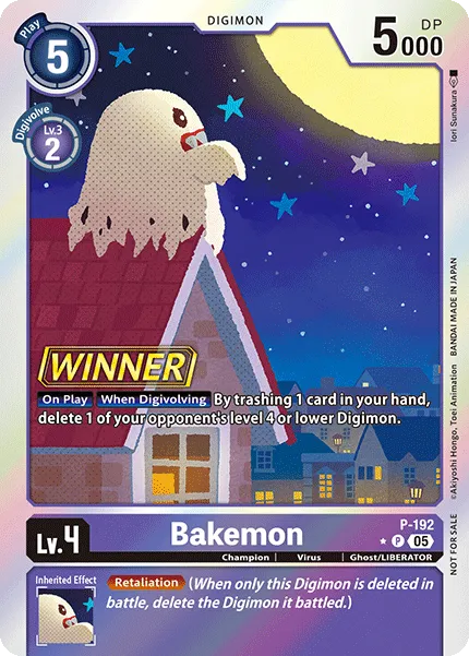 Bakemon &mdash; Digimon Card Game card