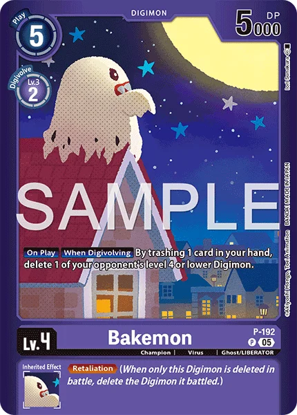 Bakemon &mdash; Digimon Card Game card