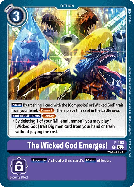 The Wicked God Emerges! &mdash; Digimon Card Game card