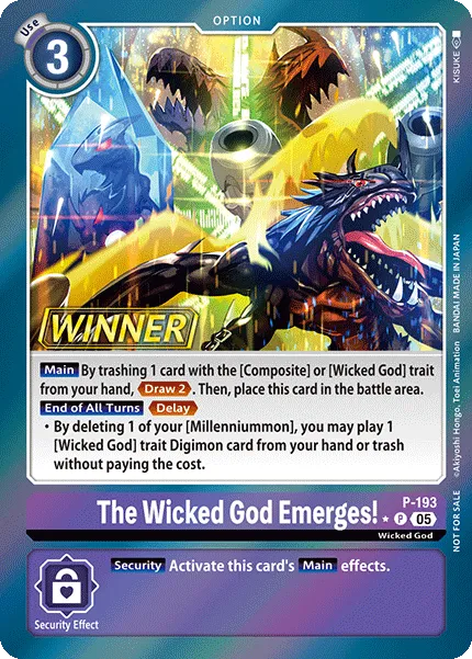 The Wicked God Emerges! &mdash; Digimon Card Game card