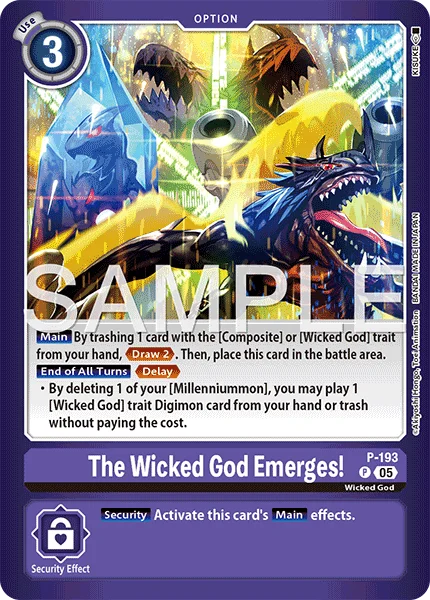 The Wicked God Emerges! &mdash; Digimon Card Game card