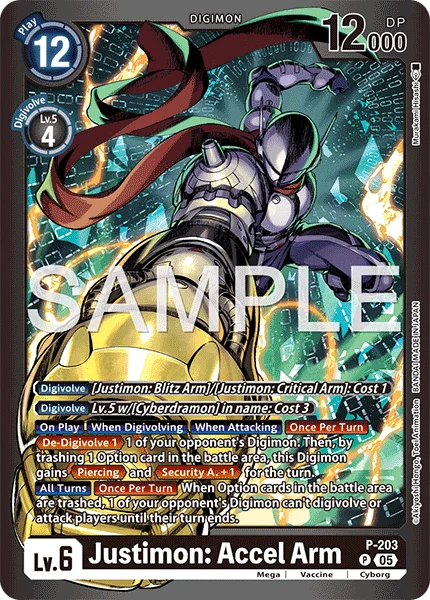 Justimon: Accel Arm &mdash; Digimon Card Game card