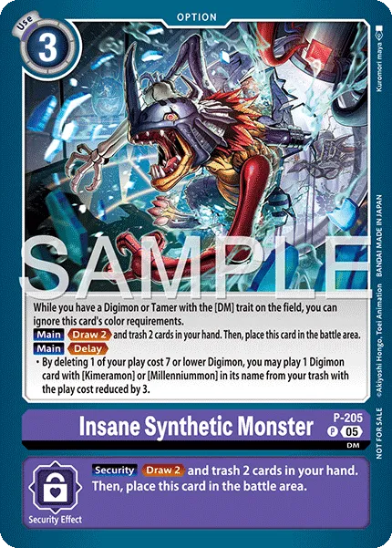 Insane Synthetic Monster &mdash; Digimon Card Game card