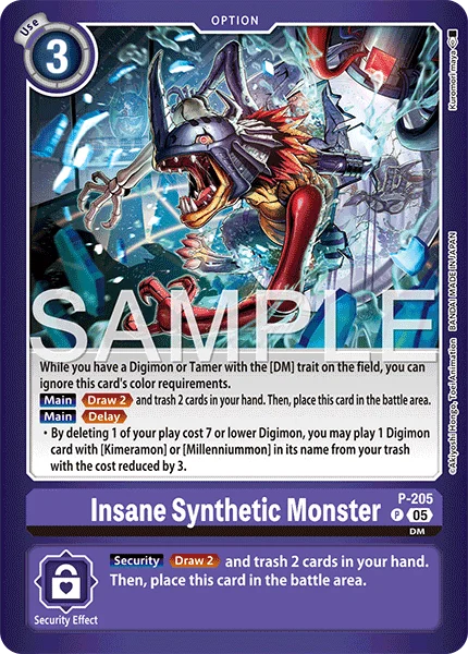 Insane Synthetic Monster &mdash; Digimon Card Game card