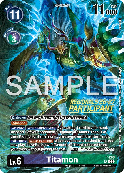 Titamon &mdash; Digimon Card Game card
