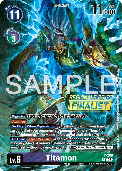 Titamon &mdash; Digimon Card Game card