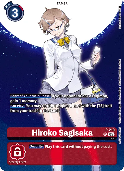 Hiroko Sagisaka &mdash; Digimon Card Game card