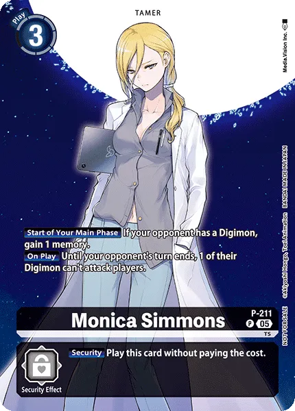 Monica Simmons &mdash; Digimon Card Game card