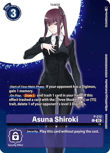 Asuna Shiroki &mdash; Digimon Card Game card