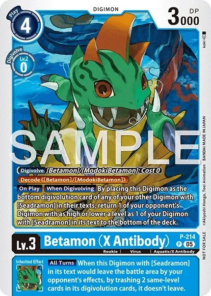Betamon (X Antibody) &mdash; Digimon Card Game card