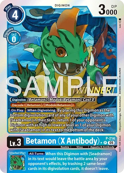 Betamon (X Antibody) &mdash; Digimon Card Game card