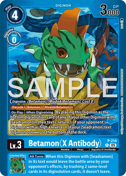 Betamon (X Antibody) &mdash; Digimon Card Game card