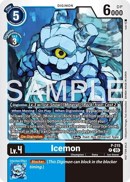 Icemon &mdash; Digimon Card Game card