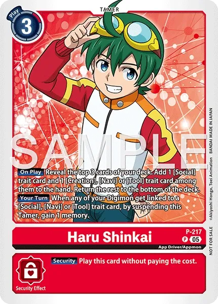 Haru Shinkai &mdash; Digimon Card Game card