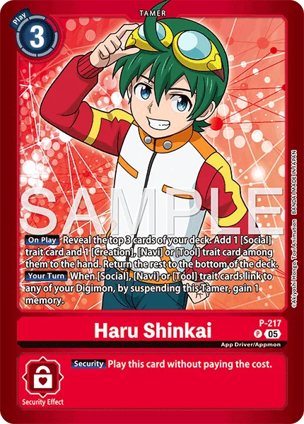 Haru Shinkai &mdash; Digimon Card Game card