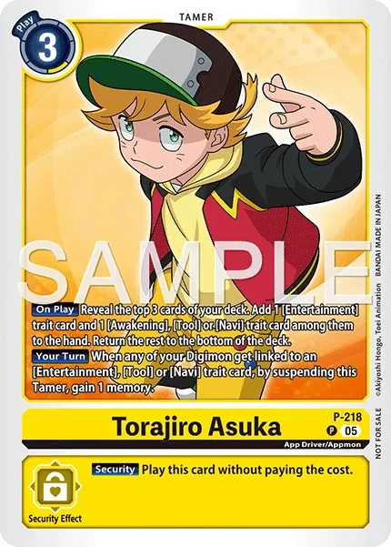 Torajiro Asuka &mdash; Digimon Card Game card