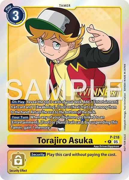 Torajiro Asuka &mdash; Digimon Card Game card
