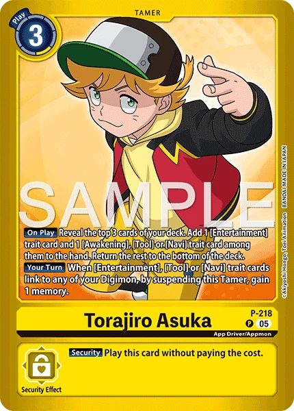 Torajiro Asuka &mdash; Digimon Card Game card