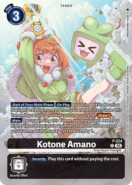 Kotone Amano &mdash; Digimon Card Game card