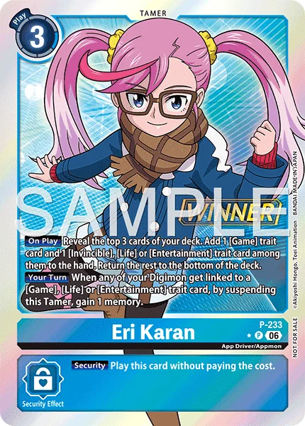 Eri Karan &mdash; Digimon Card Game card