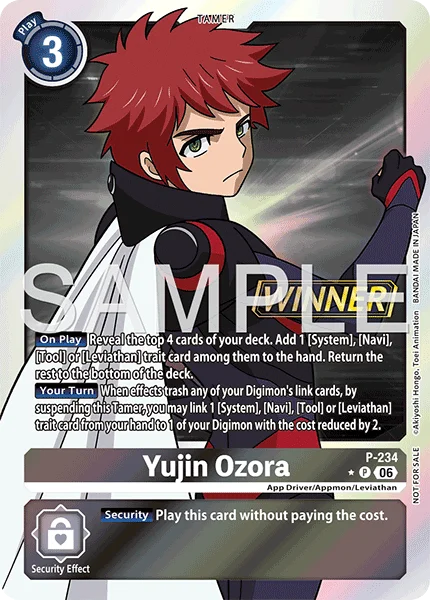 Yujin Ozora &mdash; Digimon Card Game card