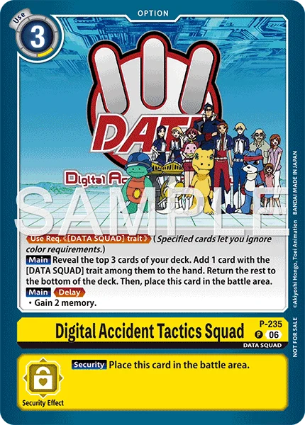 Digital Accident Tactics Squad &mdash; Digimon Card Game card