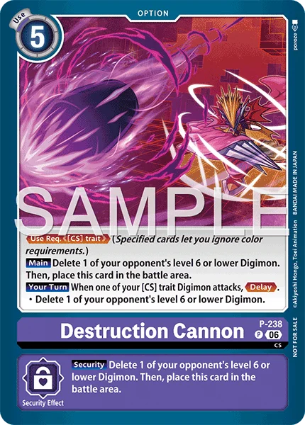 Destruction Cannon &mdash; Digimon Card Game card