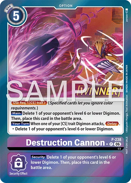 Destruction Cannon &mdash; Digimon Card Game card