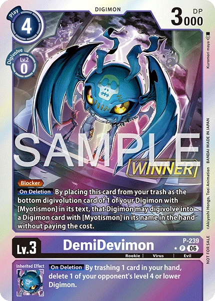 DemiDevimon &mdash; Digimon Card Game card
