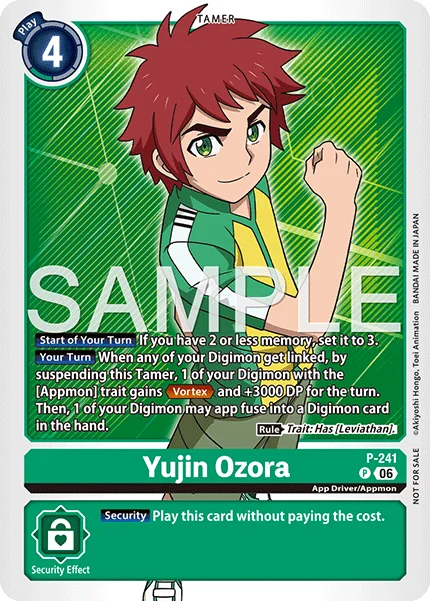 Yujin Ozora &mdash; Digimon Card Game card