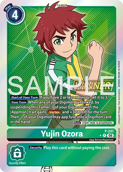 Yujin Ozora &mdash; Digimon Card Game card