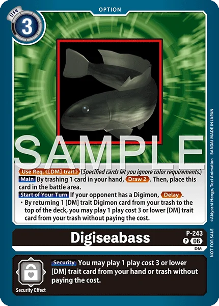 Digiseabass &mdash; Digimon Card Game card
