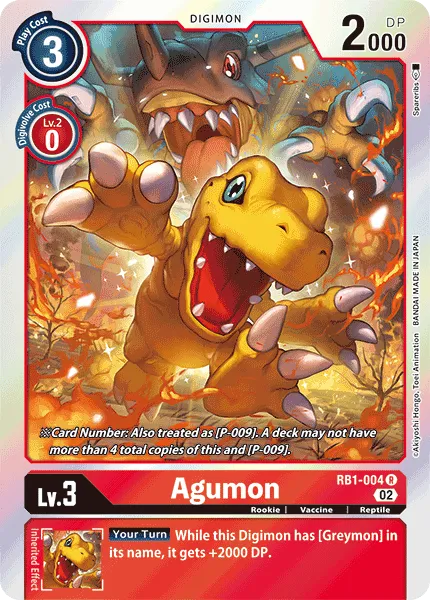 Agumon &mdash; Digimon Card Game card