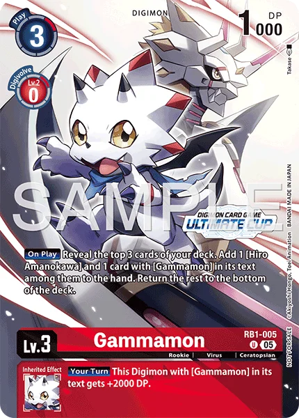 Gammamon &mdash; Digimon Card Game card