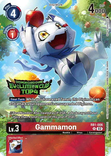 Gammamon &mdash; Digimon Card Game card