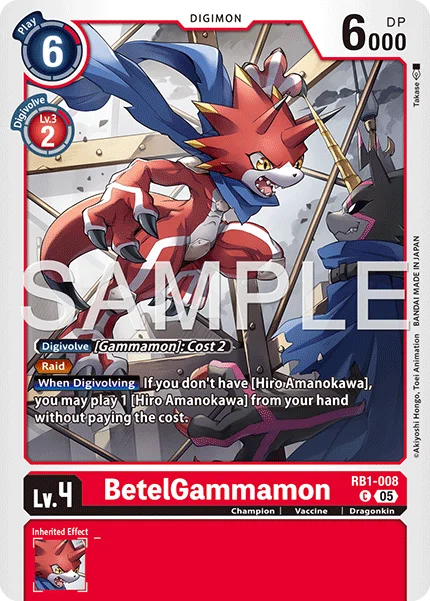 BetelGammamon &mdash; Digimon Card Game card