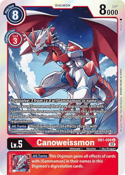 Canoweissmon &mdash; Digimon Card Game card