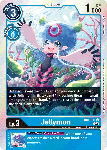 Jellymon &mdash; Digimon Card Game card