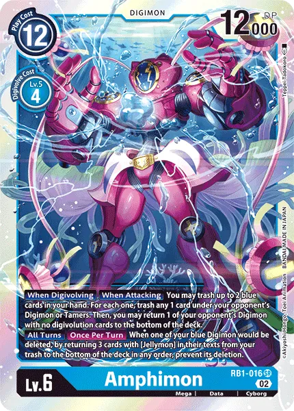 Amphimon &mdash; Digimon Card Game card