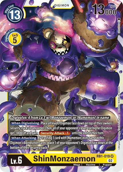 ShinMonzaemon &mdash; Digimon Card Game card