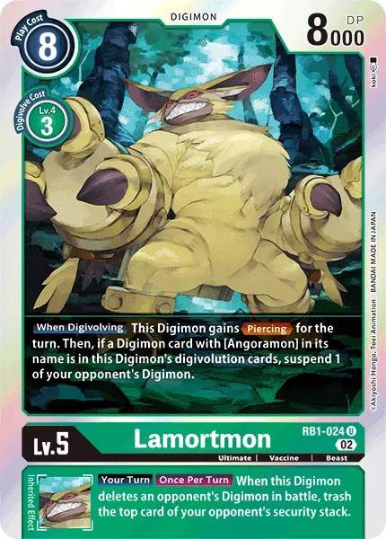 Lamortmon &mdash; Digimon Card Game card