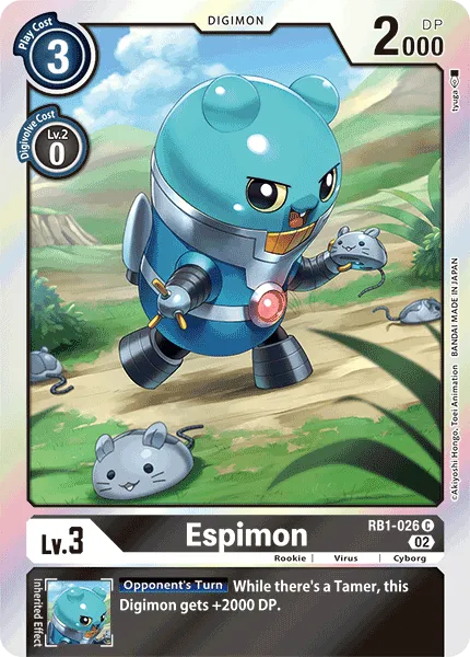Espimon &mdash; Digimon Card Game card