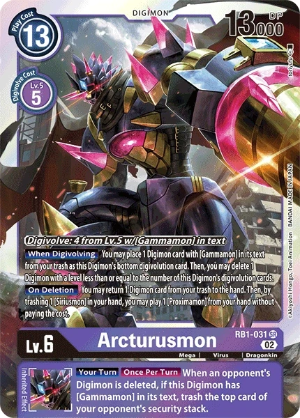 Arcturusmon &mdash; Digimon Card Game card