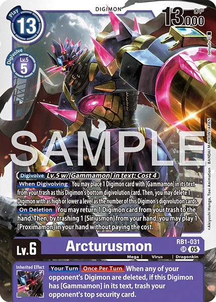 Arcturusmon &mdash; Digimon Card Game card