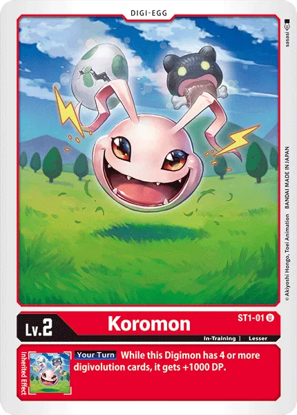 Koromon &mdash; Digimon Card Game card
