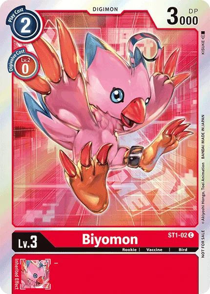 Biyomon &mdash; Digimon Card Game card