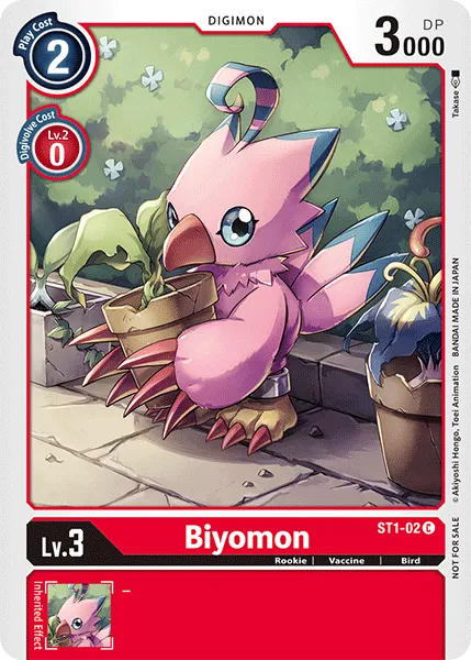 Biyomon &mdash; Digimon Card Game card